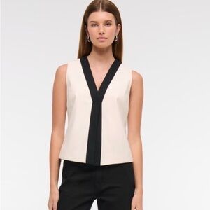 A&F Linen Blend Vest